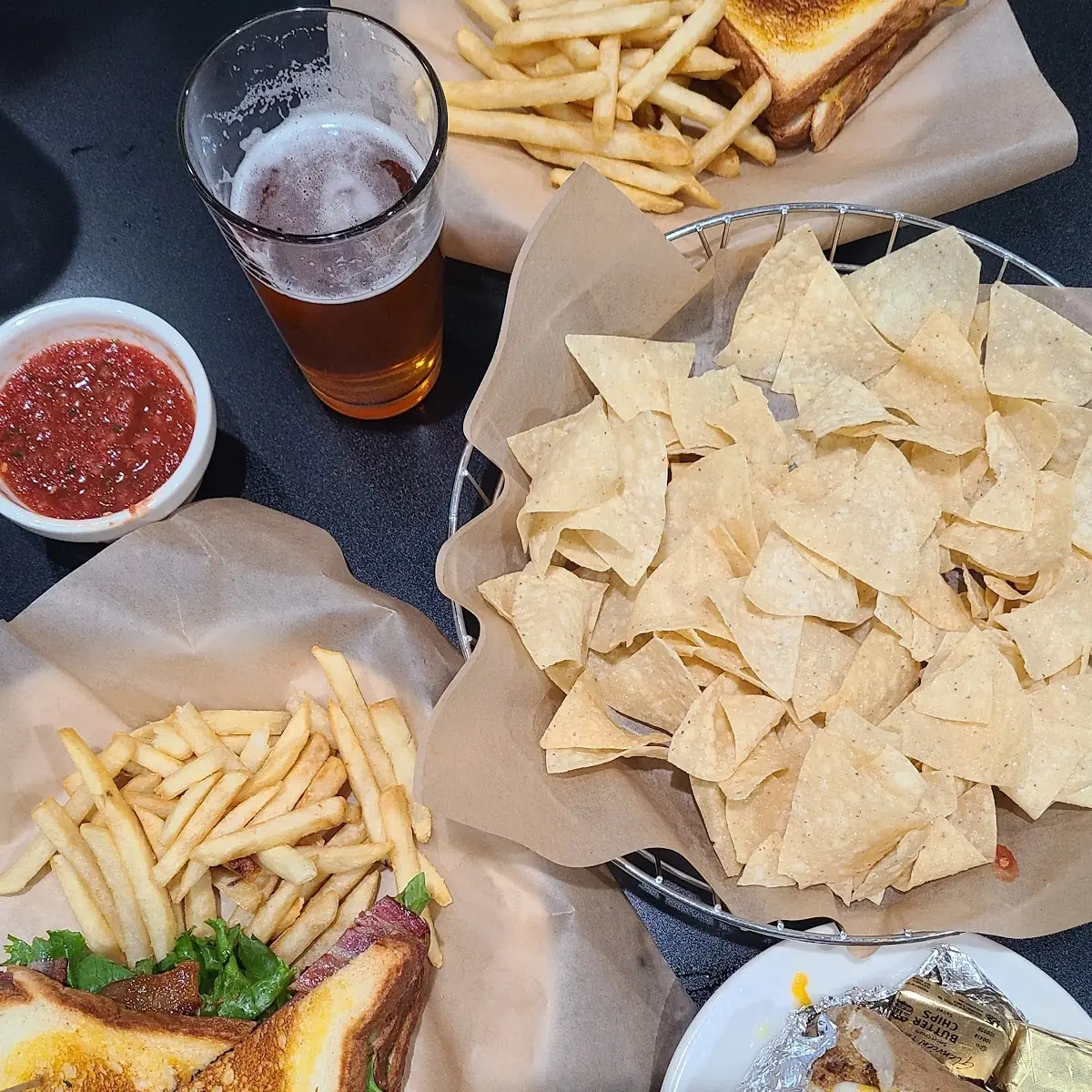 blt Chips & Salsa Loaded Baked Potato Grilled Cheese