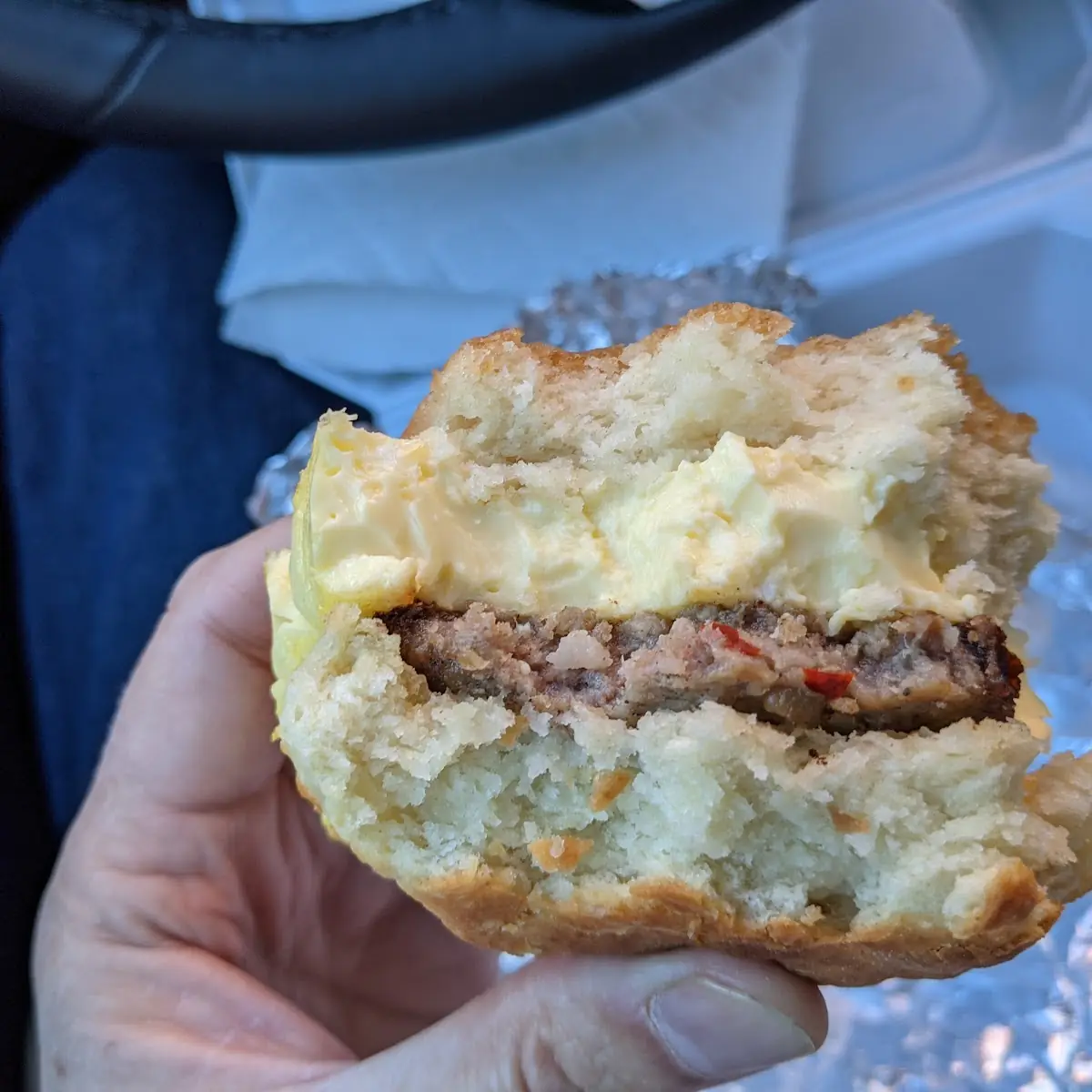 Sausage and Egg Biscuit