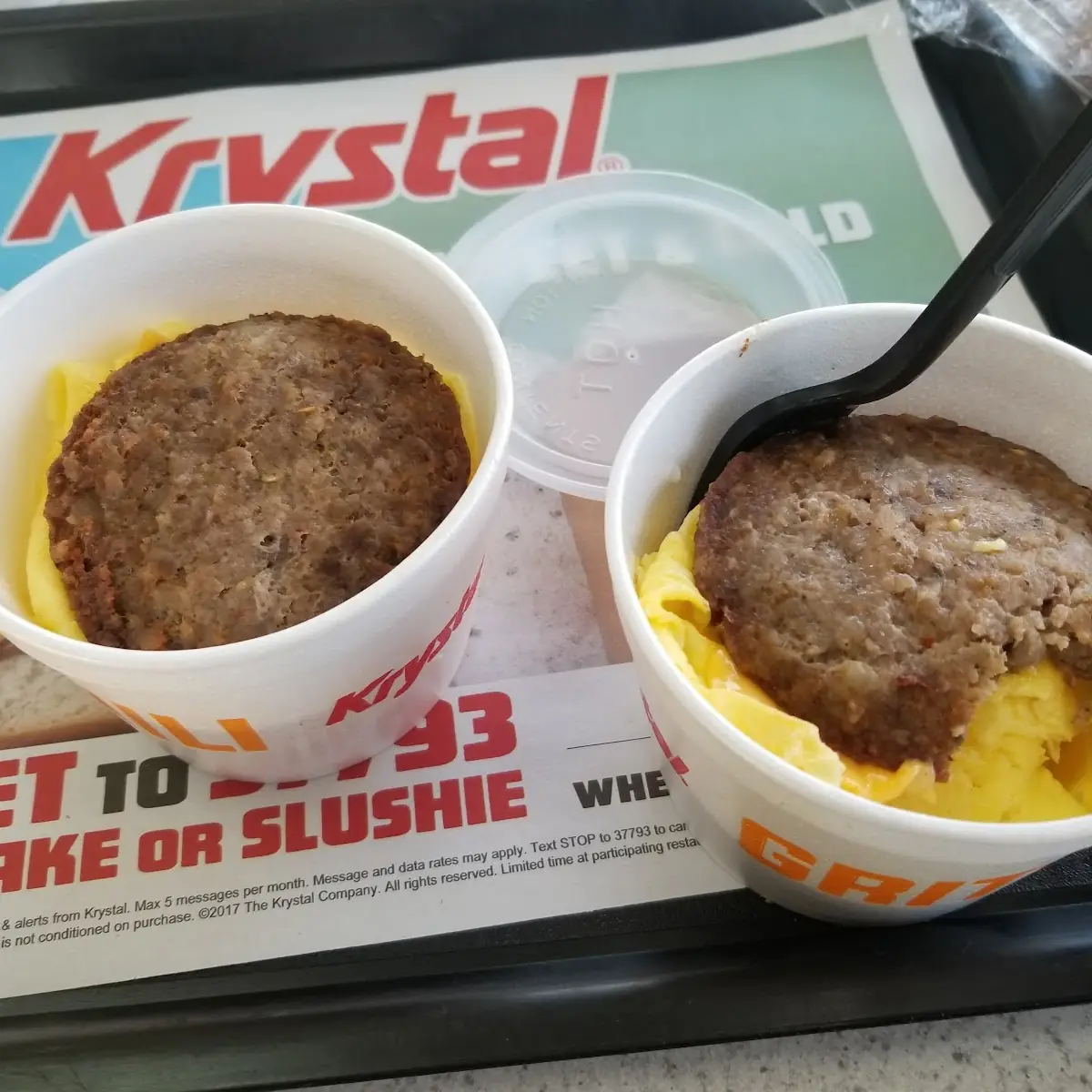 Sausage Eggs & Grits Bowl