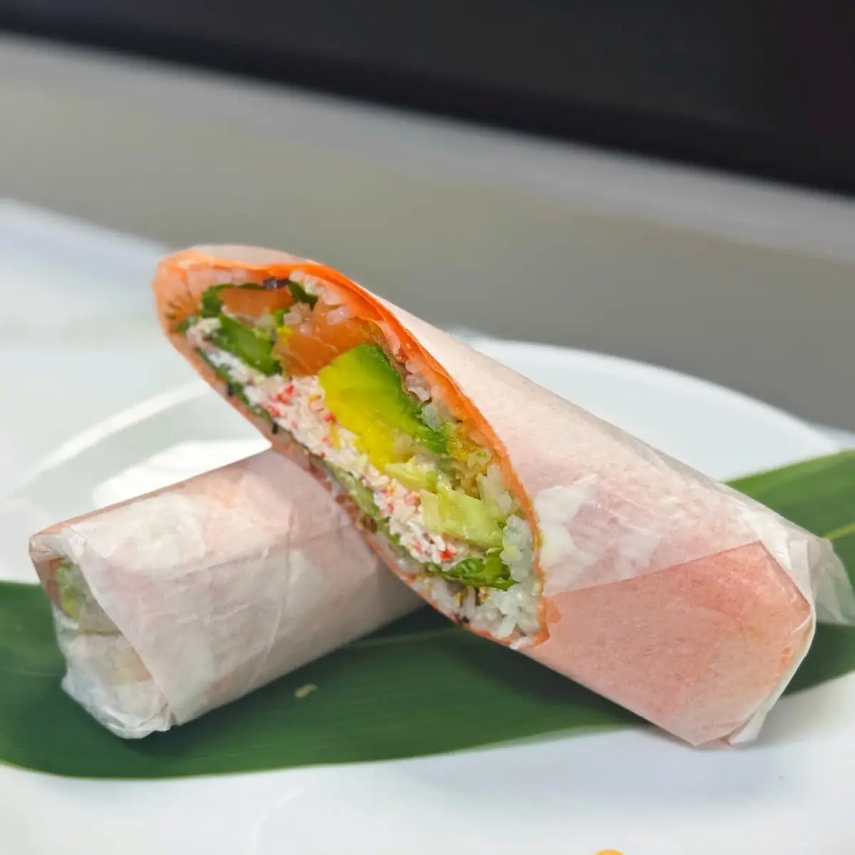 Smoked Salmon Spring Roll