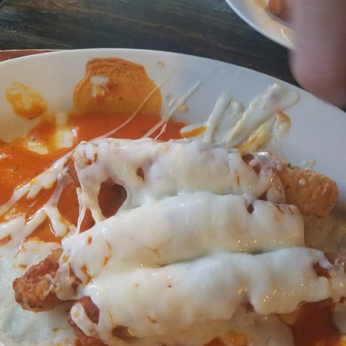 Cheese Sticks with Hot Sause
