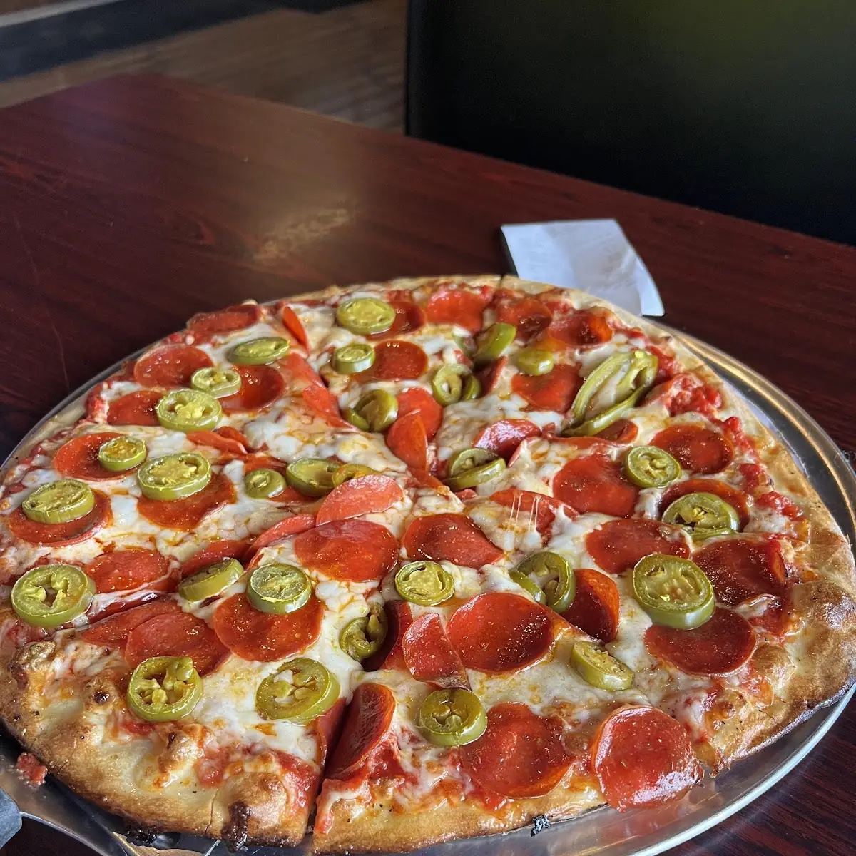 Pepperoni and Jalapeño Thin Pizza