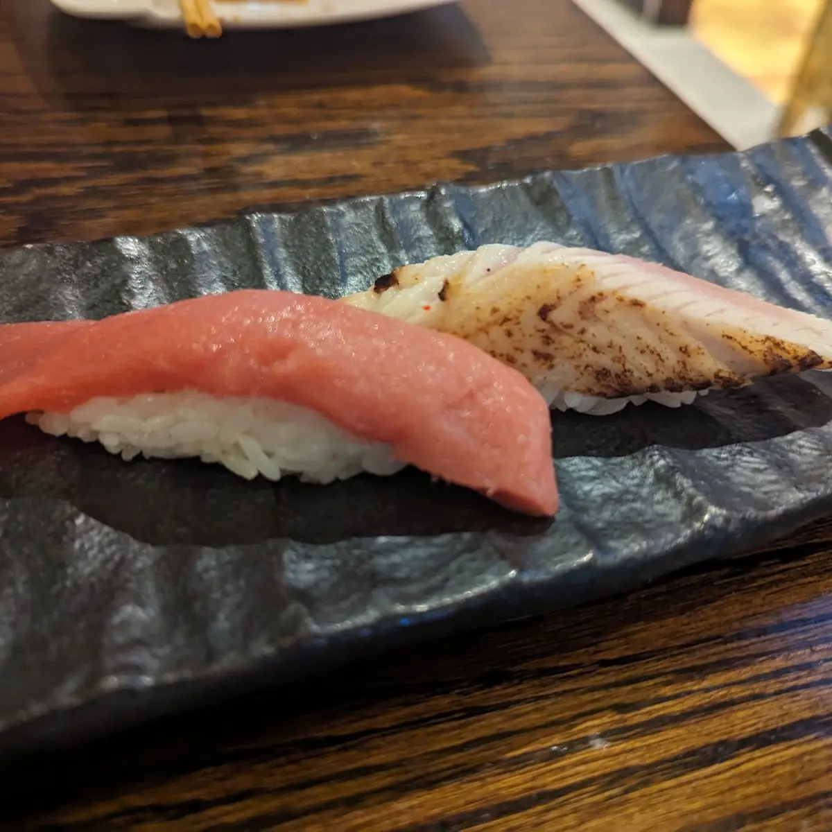 Toro and Salmon Sushi