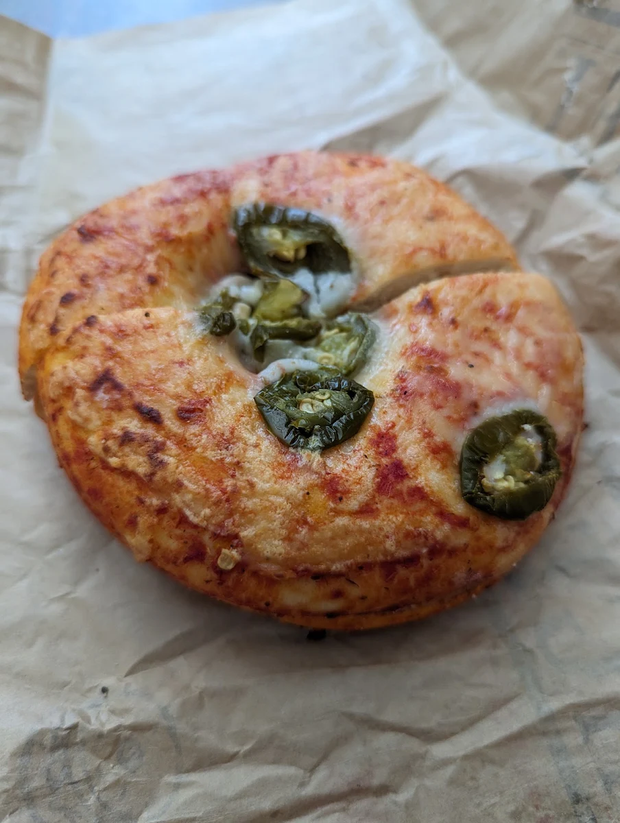 Jalapeno Cheddar Bagel