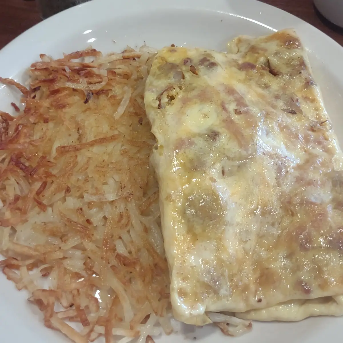 Western Omelet and Hash Browns