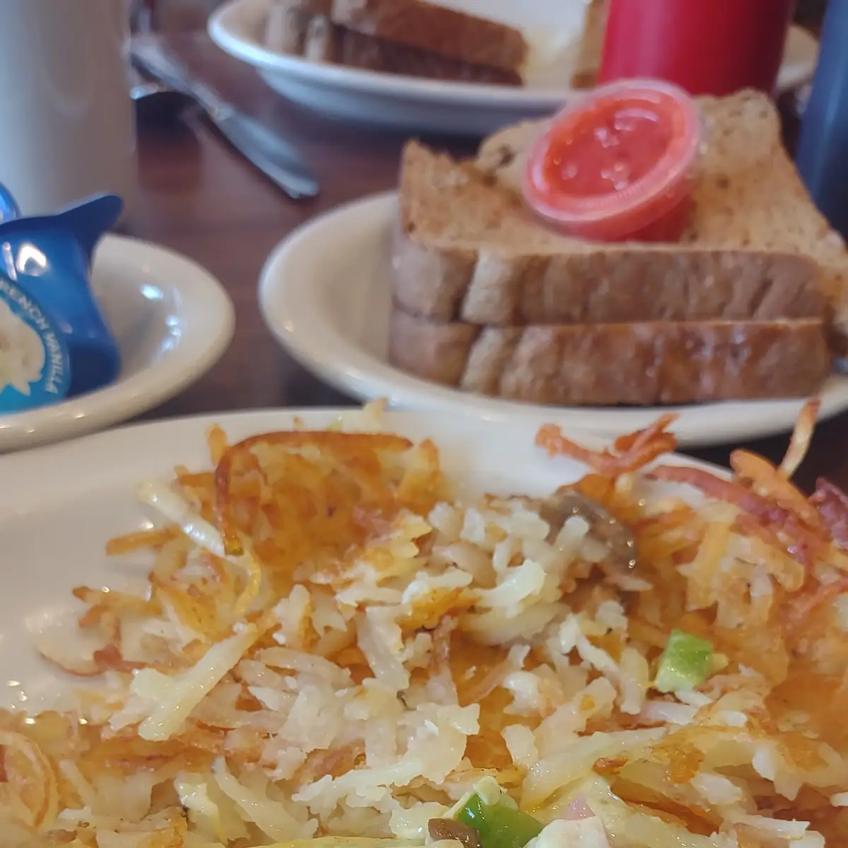 Western Omelette with Hash Browns