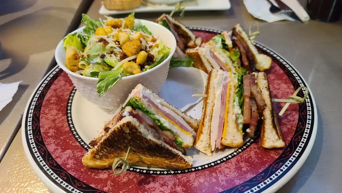 Clubhouse with Caesar Salad