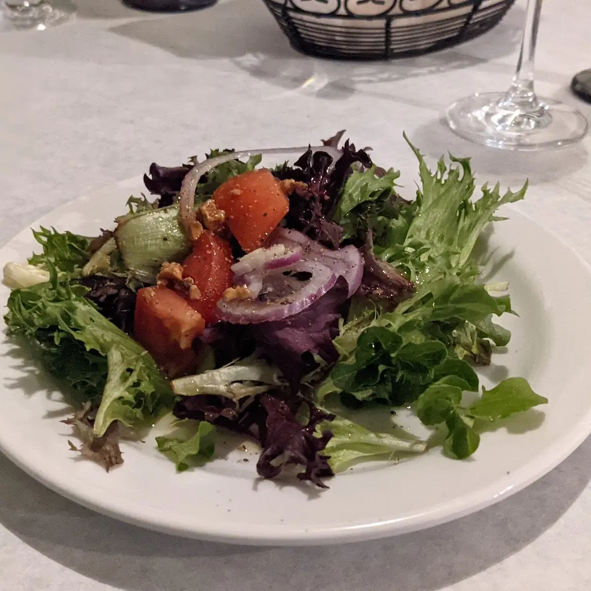 Side Salad with Garlic Dressing
