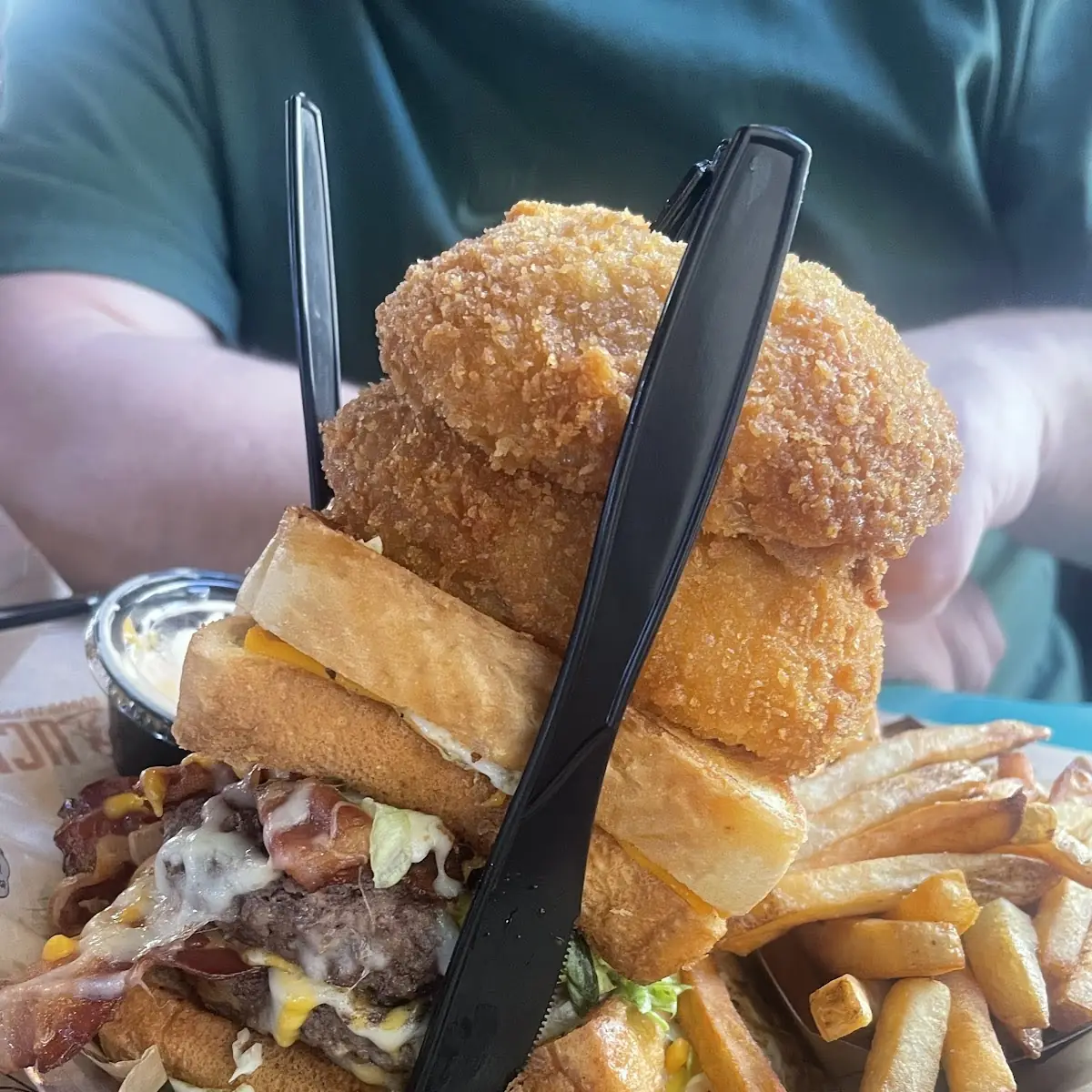OMG Burger Platter