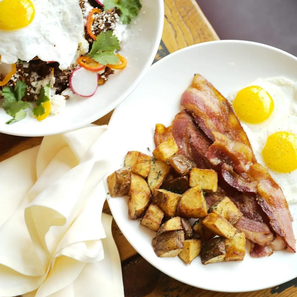 Simple Breakfast of Two Eggs