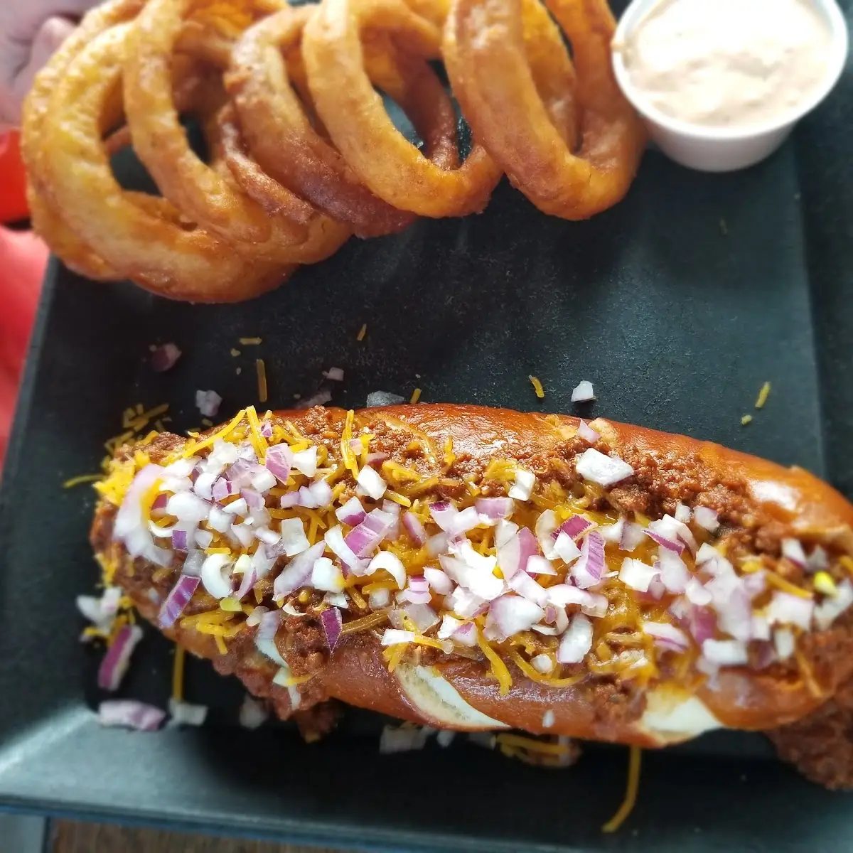 Hot Dog with Sweet and Sour Slaw