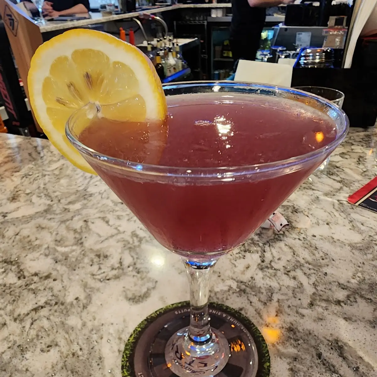 Blueberry Lemon Drop Martini