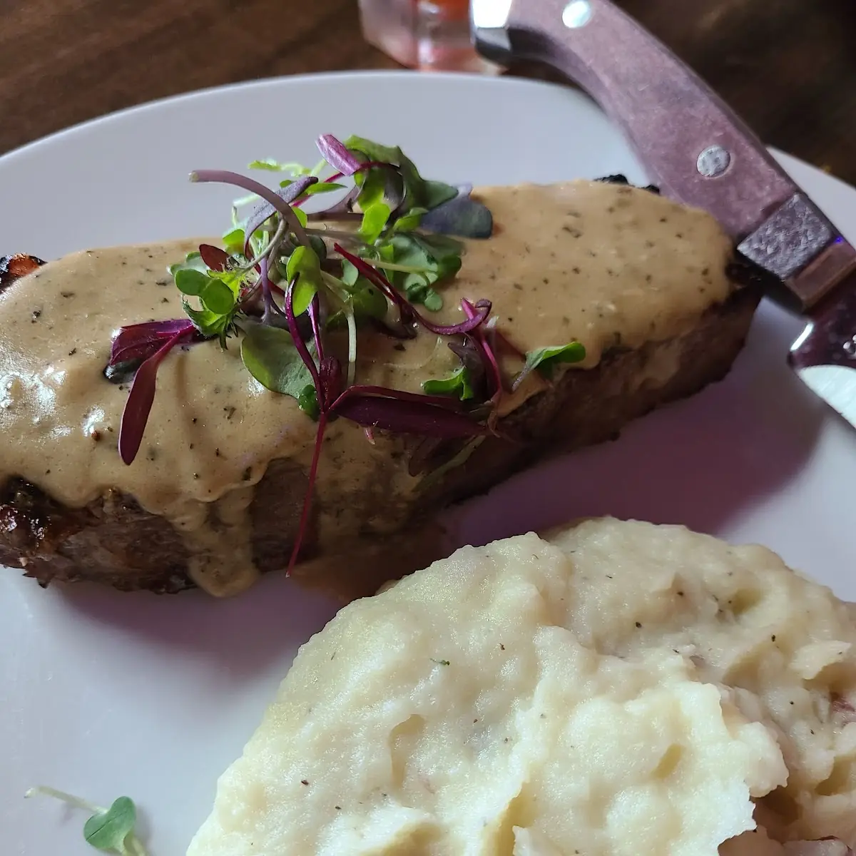 Blue Cheese Encrusted NY Strip