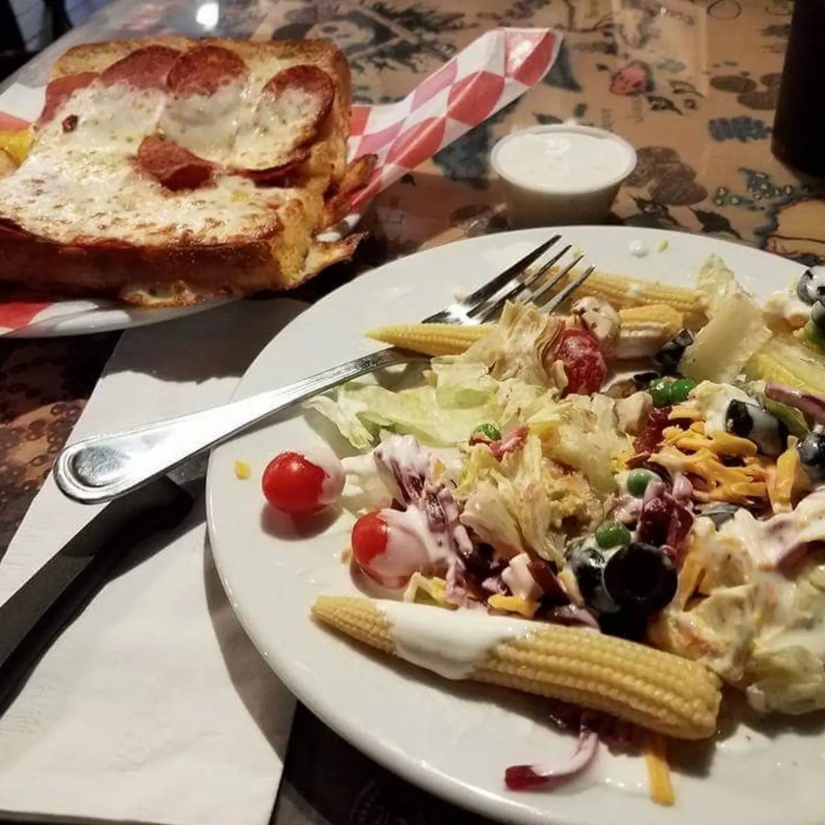 Garlic Bread Salad Bar