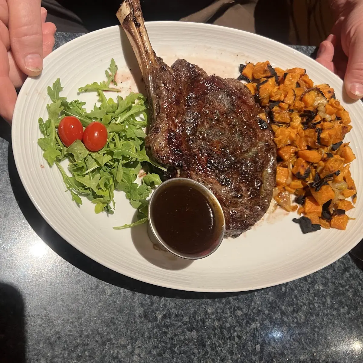Prime Rib with Sweet Potato Bake
