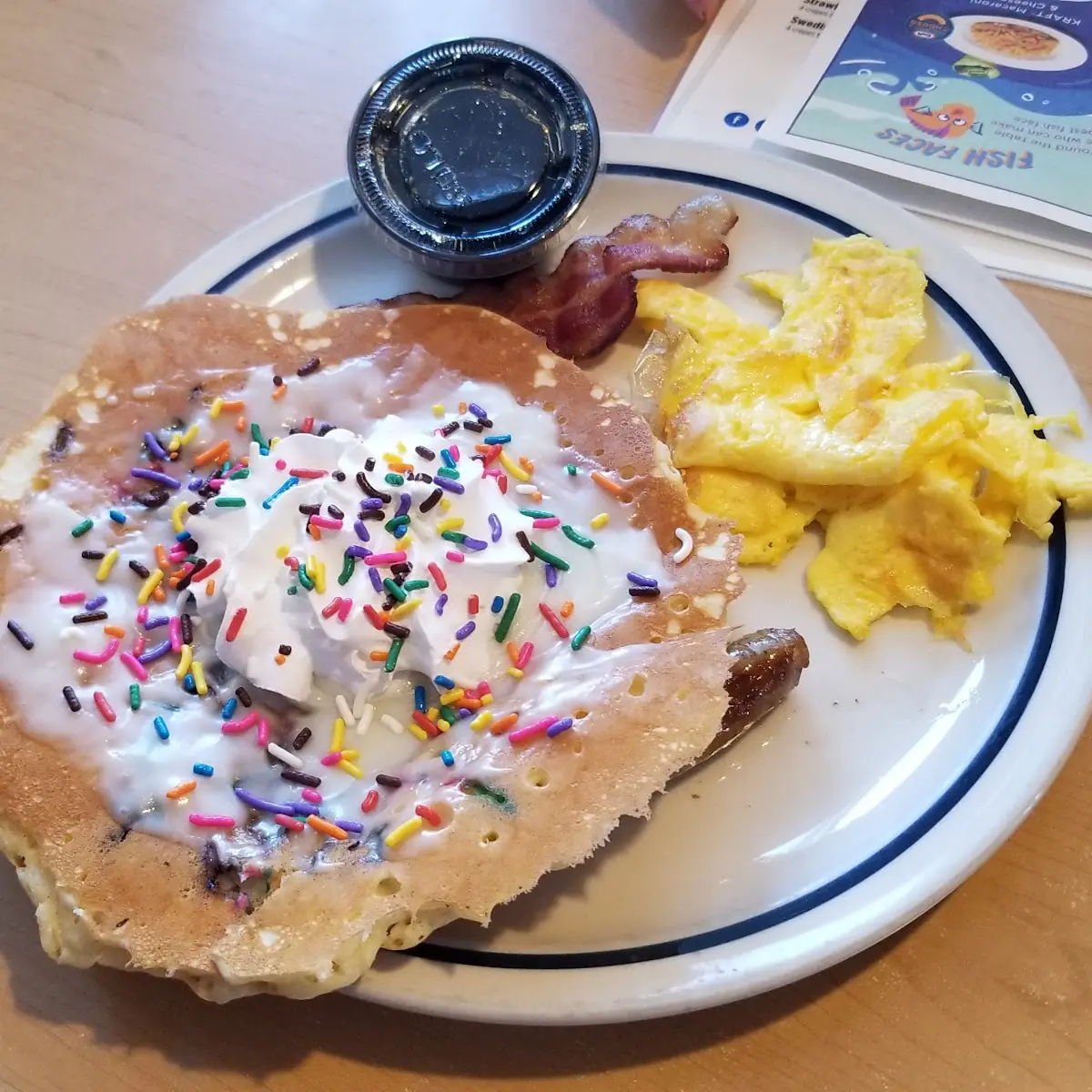 Jr Cupcake Pancake Combo