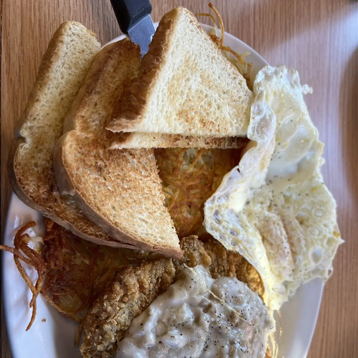 Chicken Fried Steak and Eggs