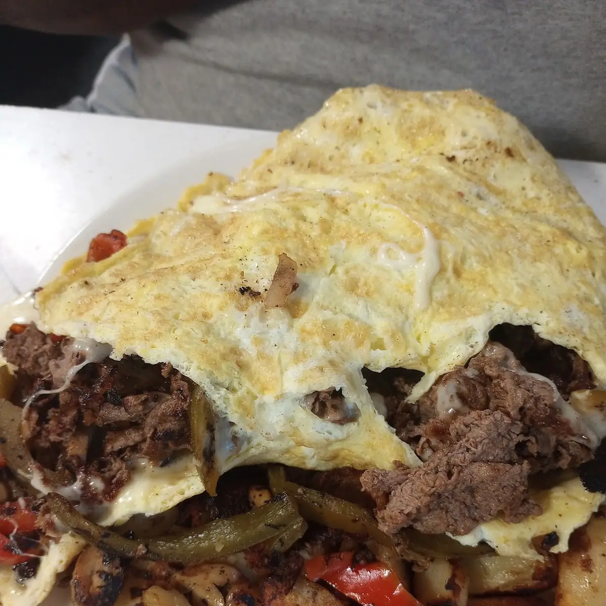 Steak and Cheese Omelette