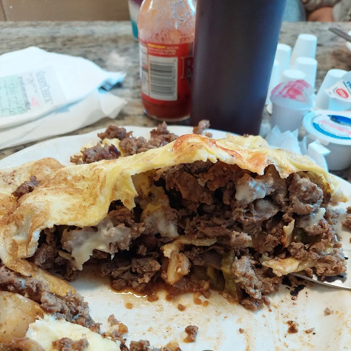 Steak Omelette