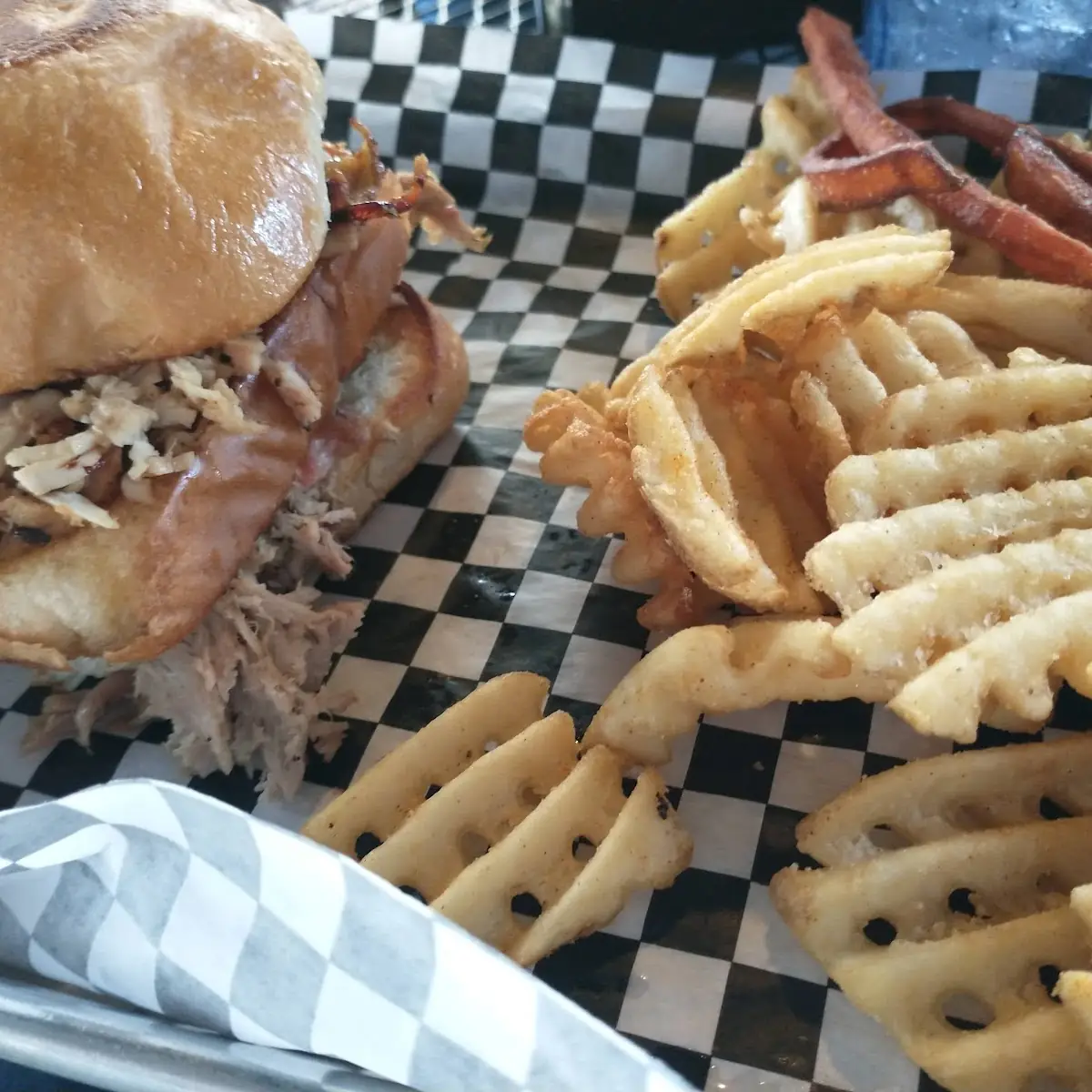 Pork and Chicken Sandwich Double Decker