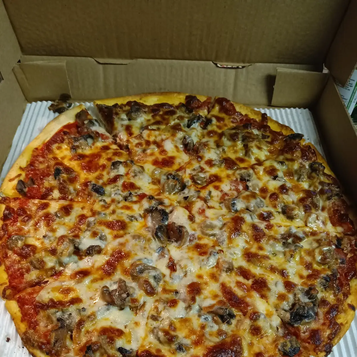 Pepperoni and Mushroom Pizza