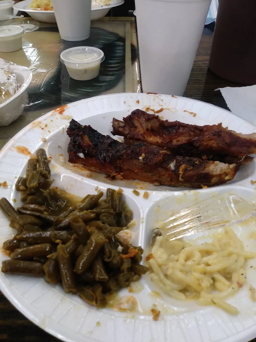 Catfish Ribs and String Beans