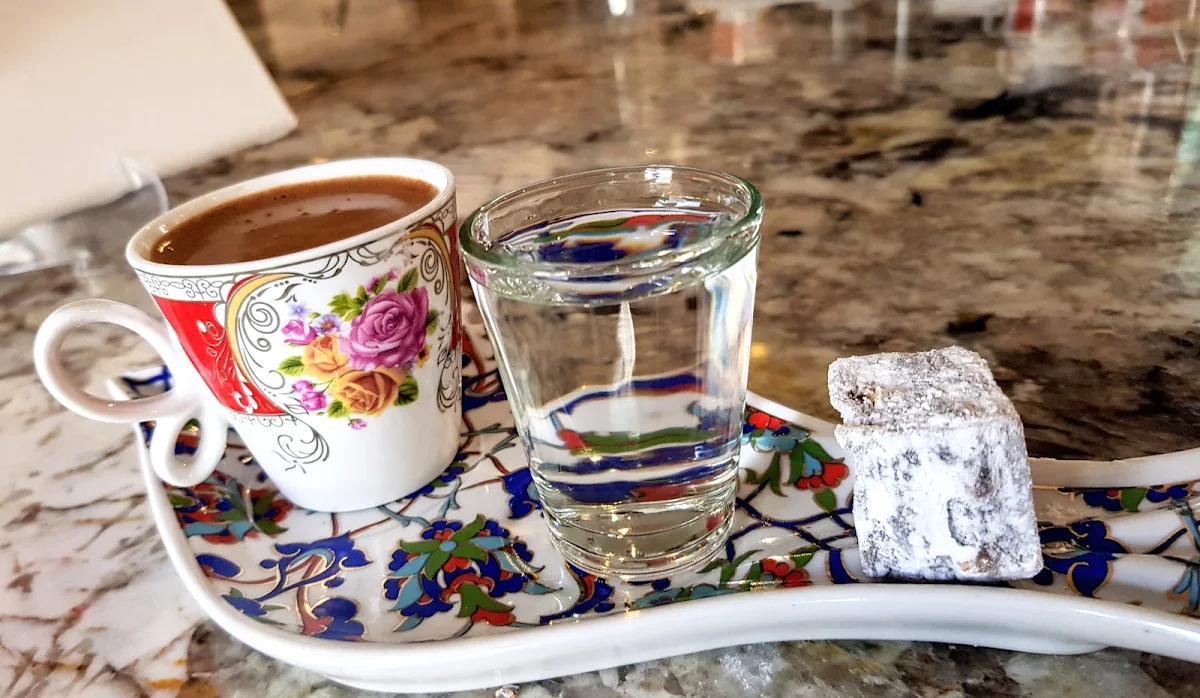 Turkish Coffee with Turkish Delight