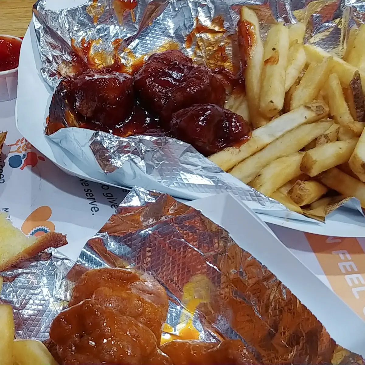 Chicken Wings and Fries