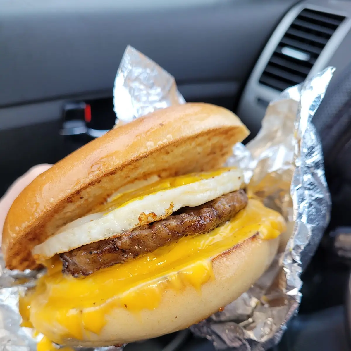 Sausage Egg and Cheese Bagel