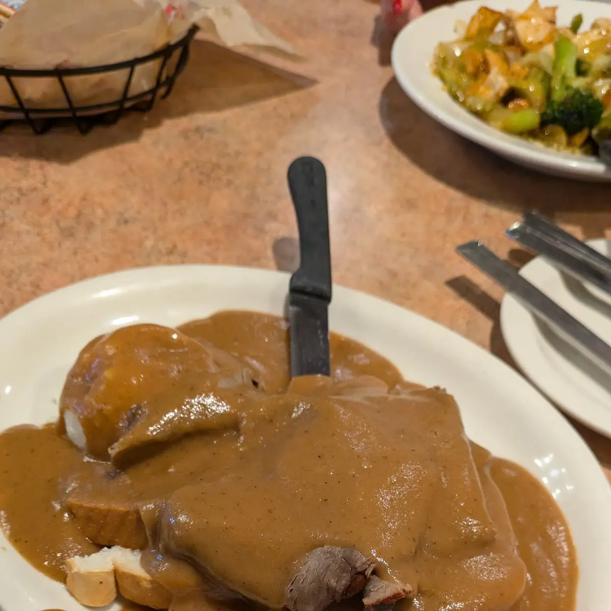 Open Faced Beef