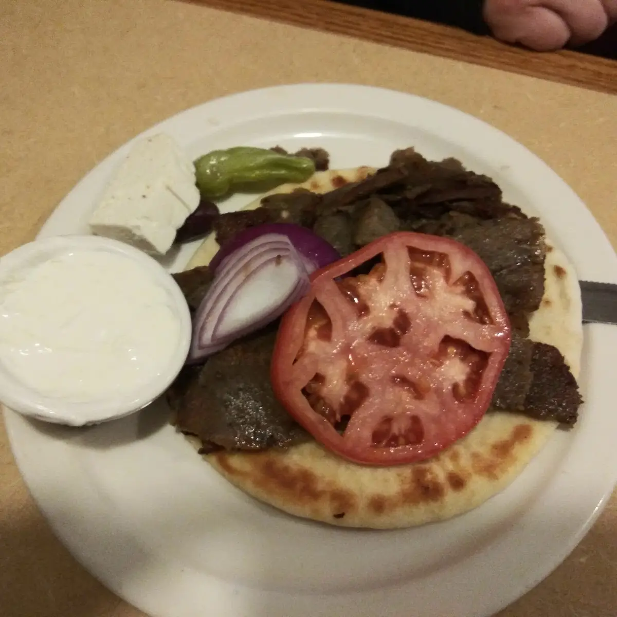 Steak on Pita