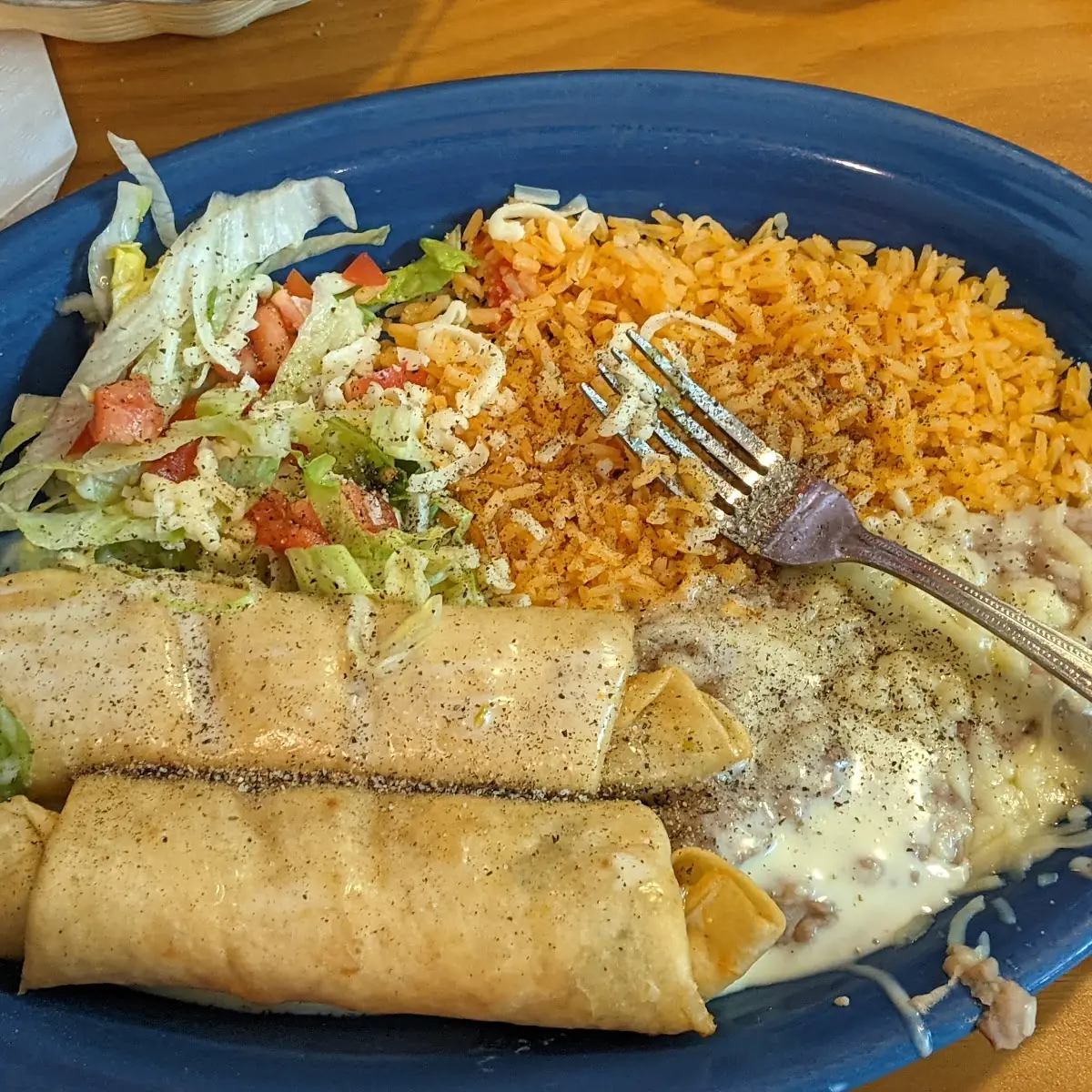 Chimichanga Dinner with Steak