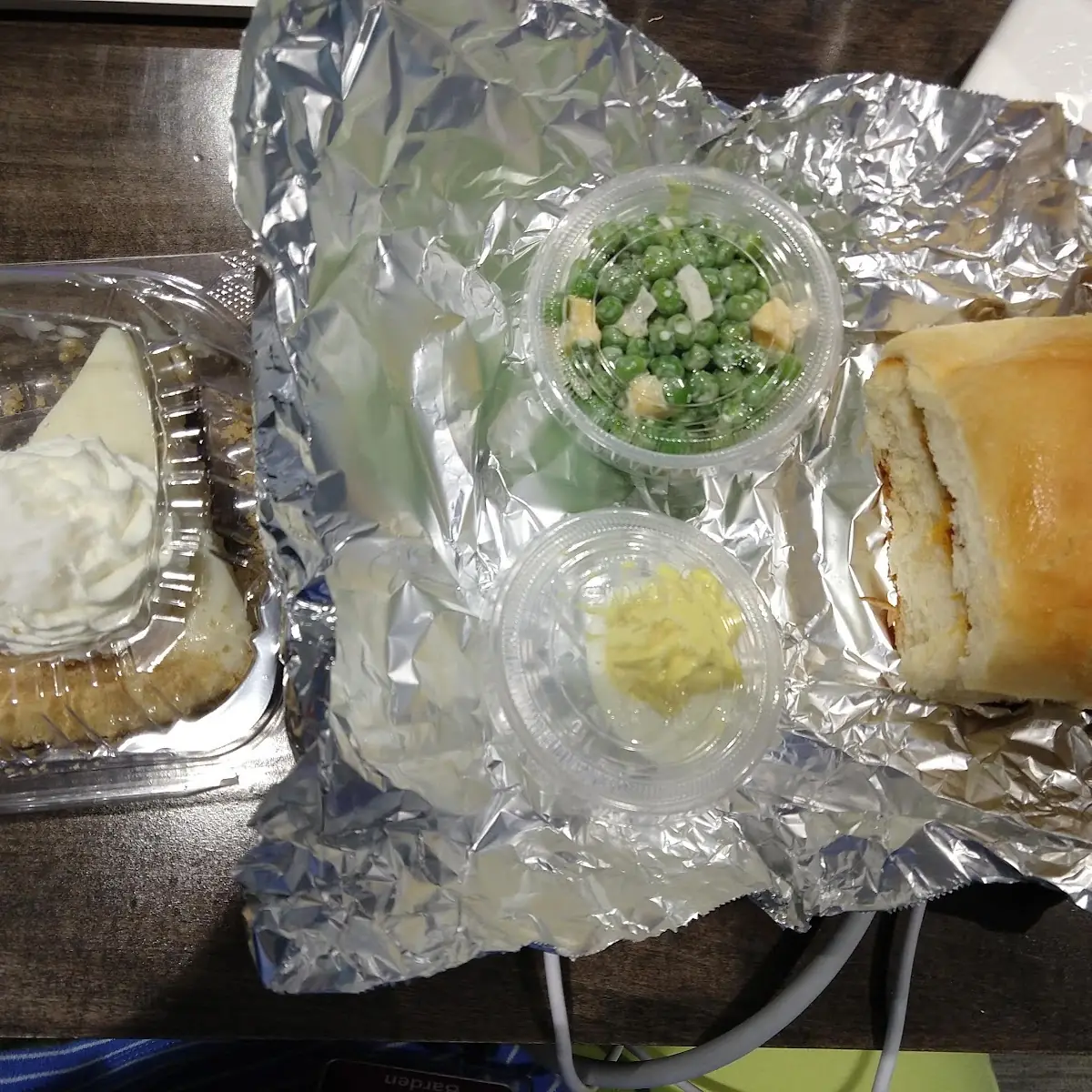 Key Lime Pie and Roast Beef Sandwich