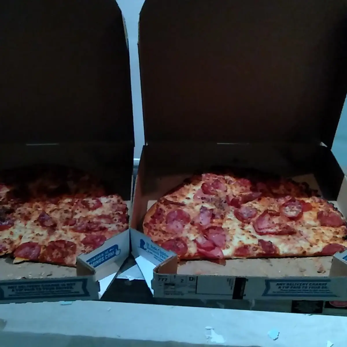 Large Thin Three Toppings Pizza