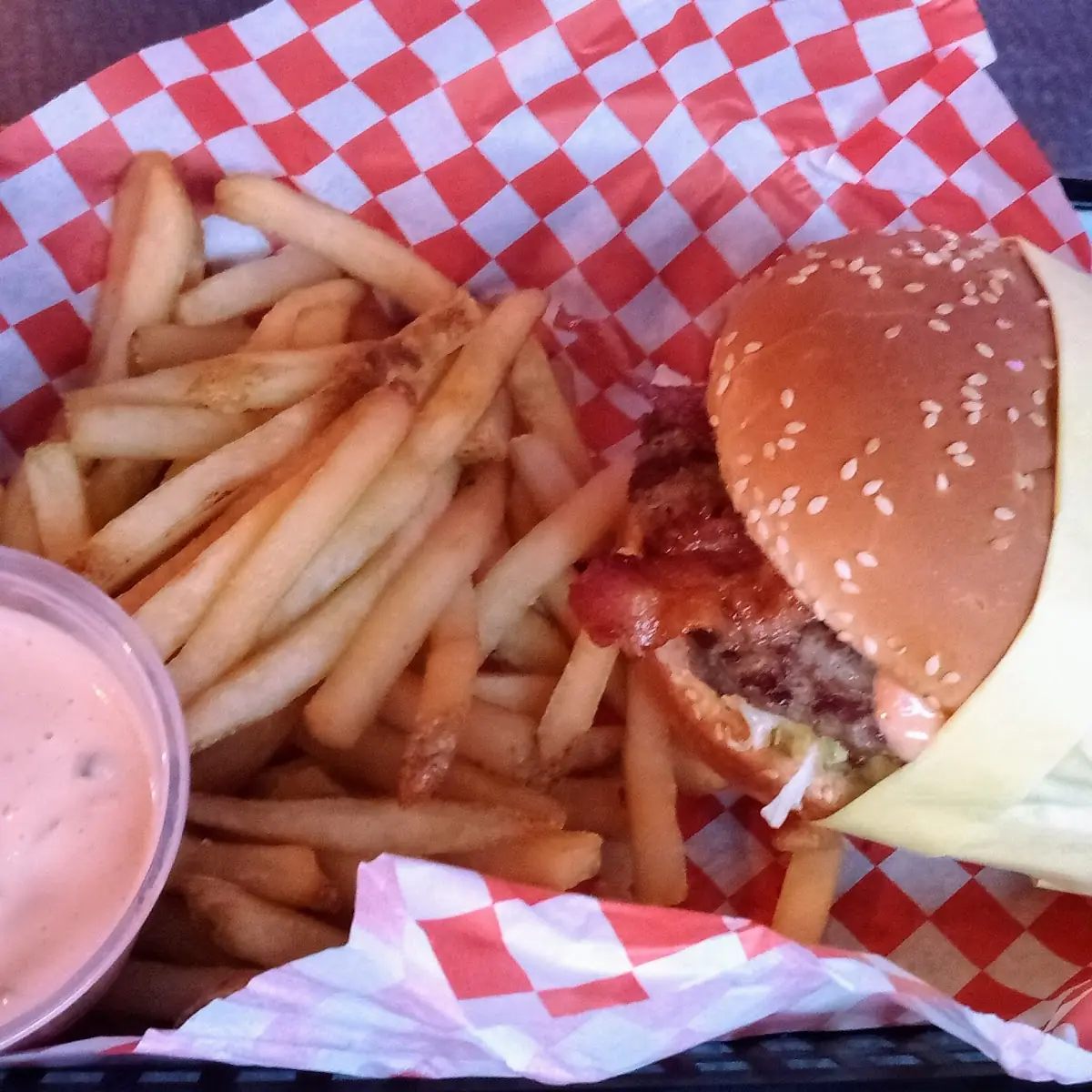 Avocado Bacon Burger Combo