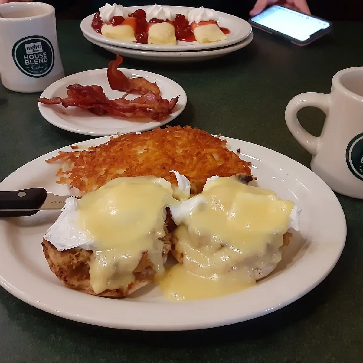 Eggs Benedict with Hash Browns