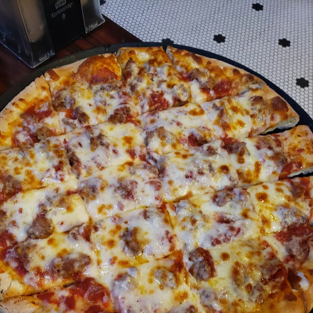 Thick Dough Sausage Pizza