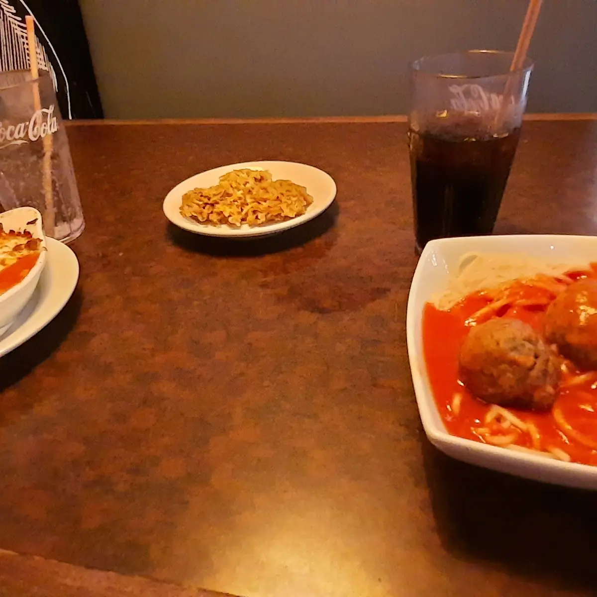 Spaghetti Bolognese with Meatball Parmigiana