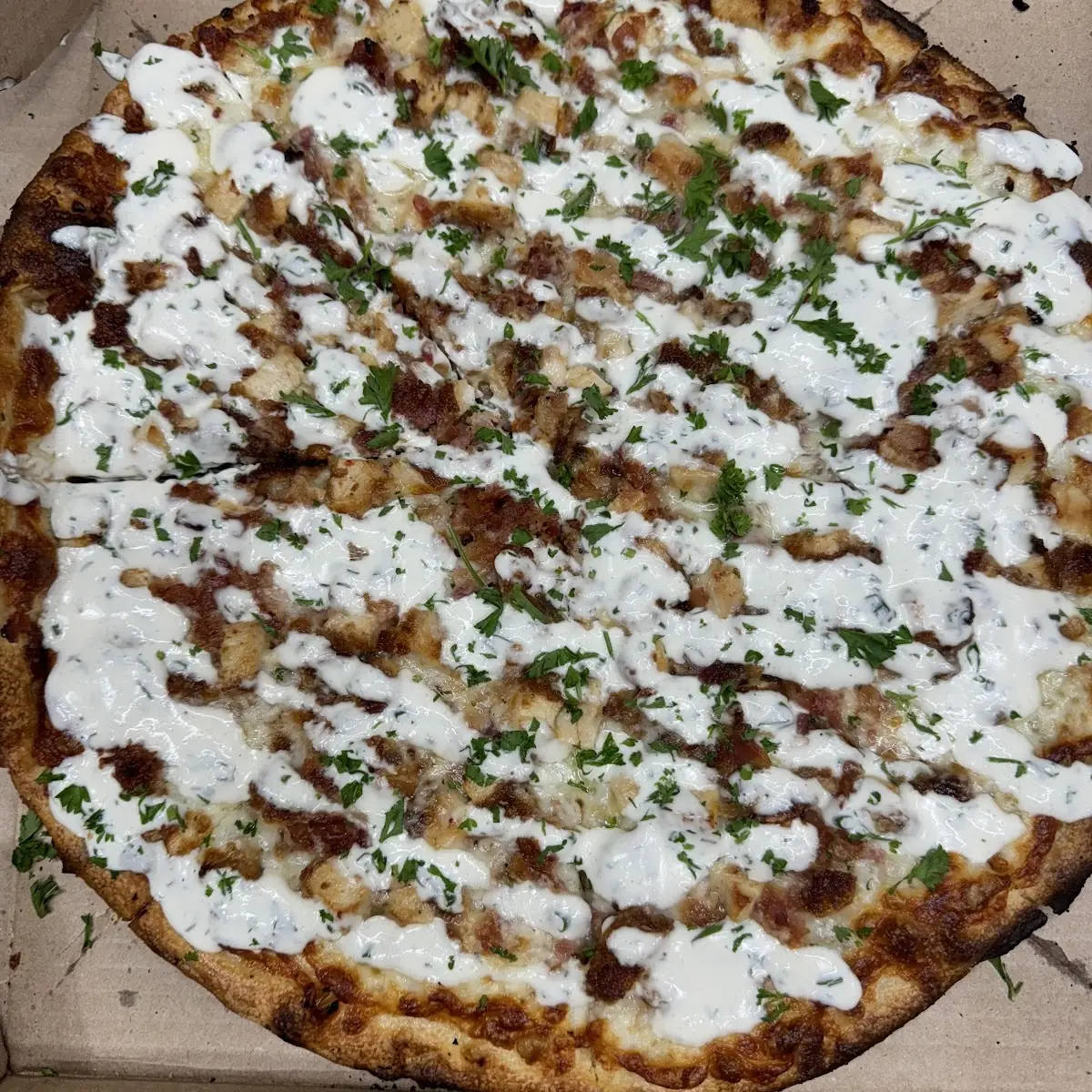 Chicken Bacon Ranch Pizza