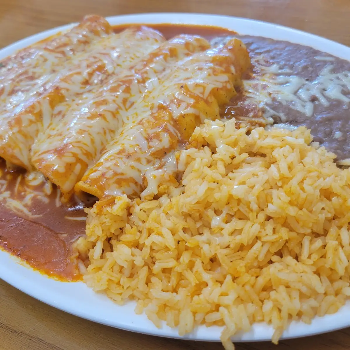 Chicken Enchilada Plate