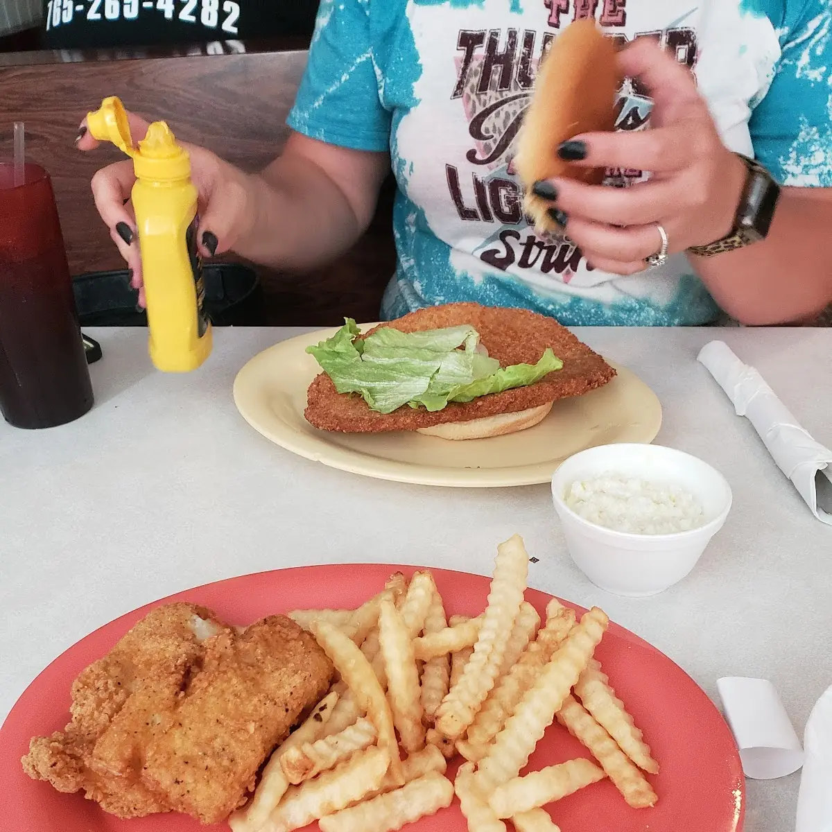 Tenderloin Sandwich & Cod Fish Dinner
