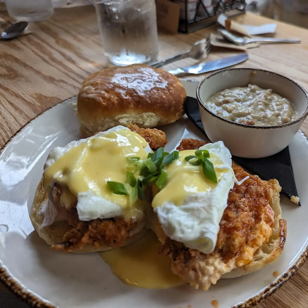 Hot Honey Chicken Benedict