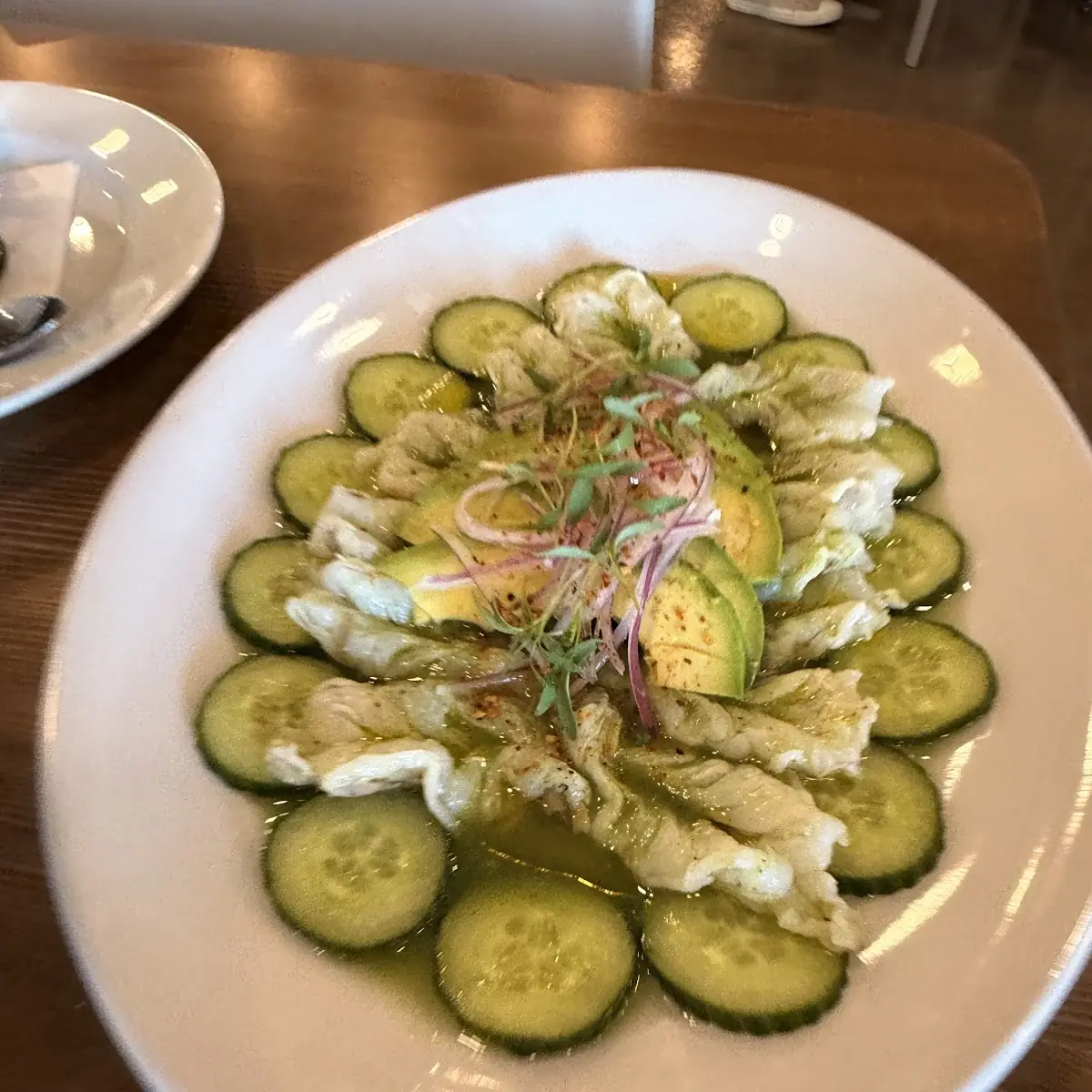 Shrimp Ceviche with Cucumber Slices