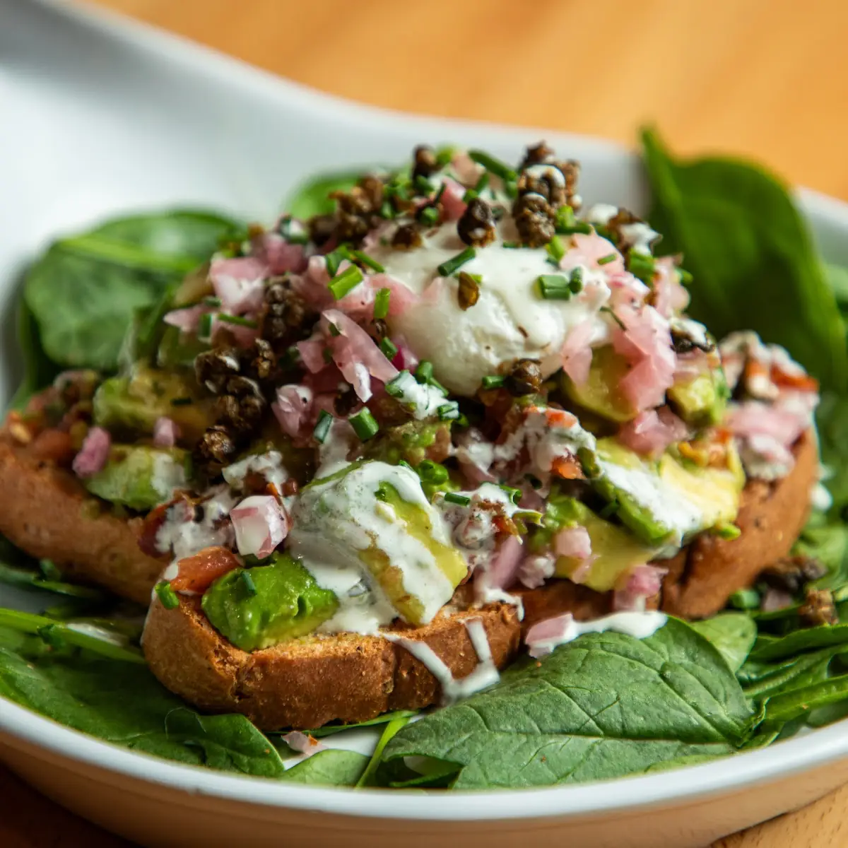 Salmon and Avocado Toast with Poached Egg