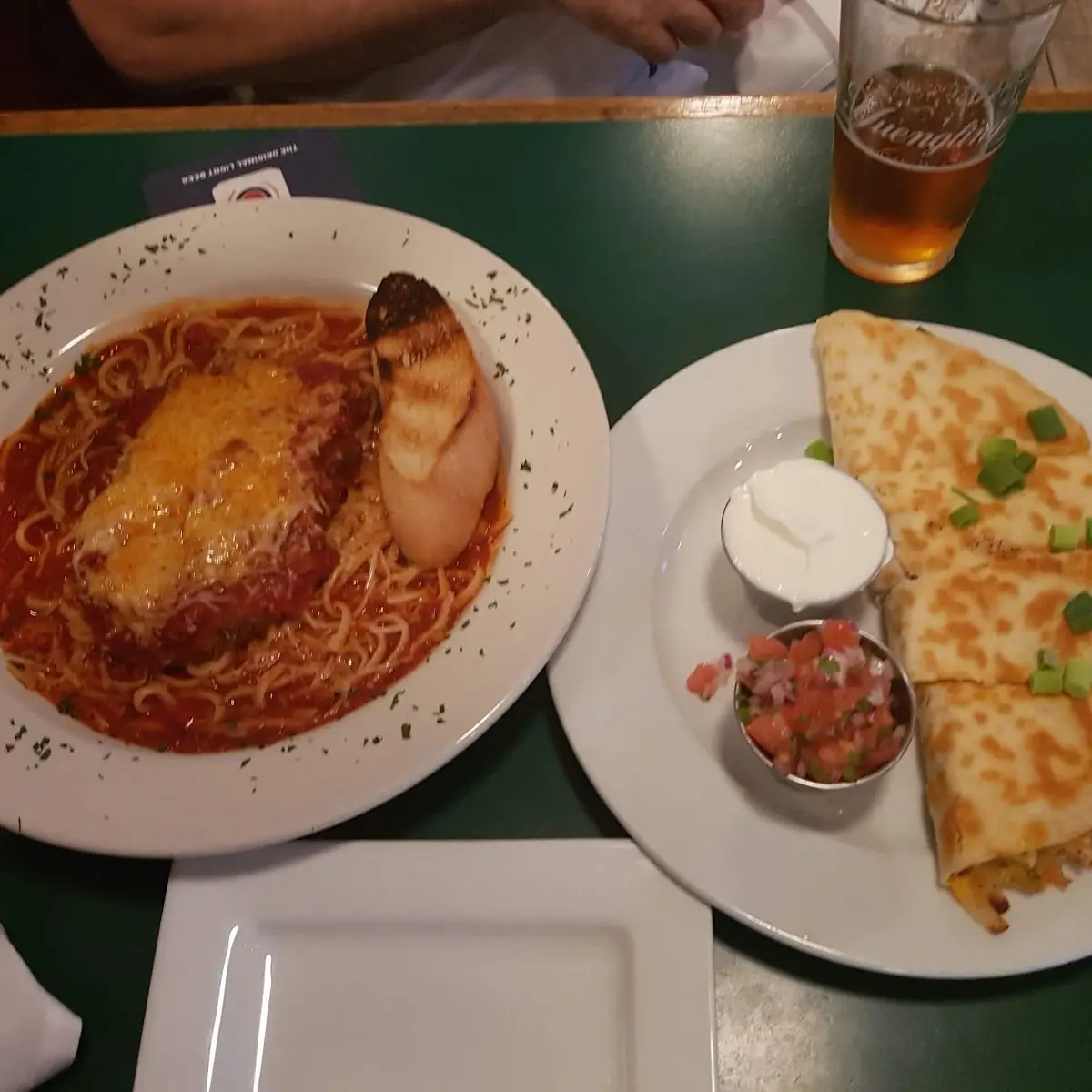 Milanese Chicken and Chicken Quesadilla