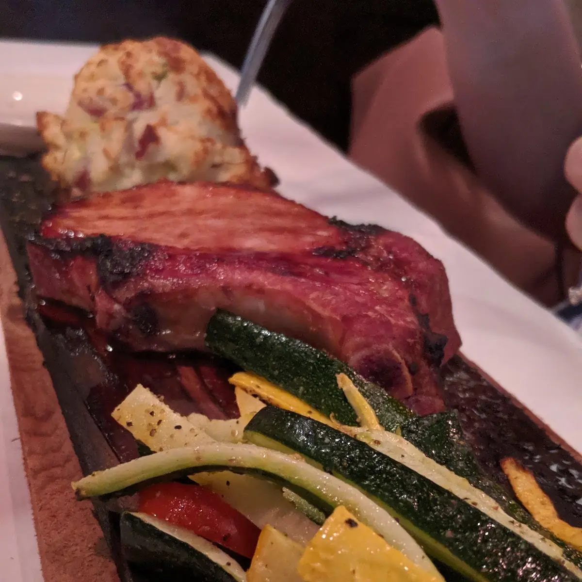 Cedar-Roasted Pork Chop