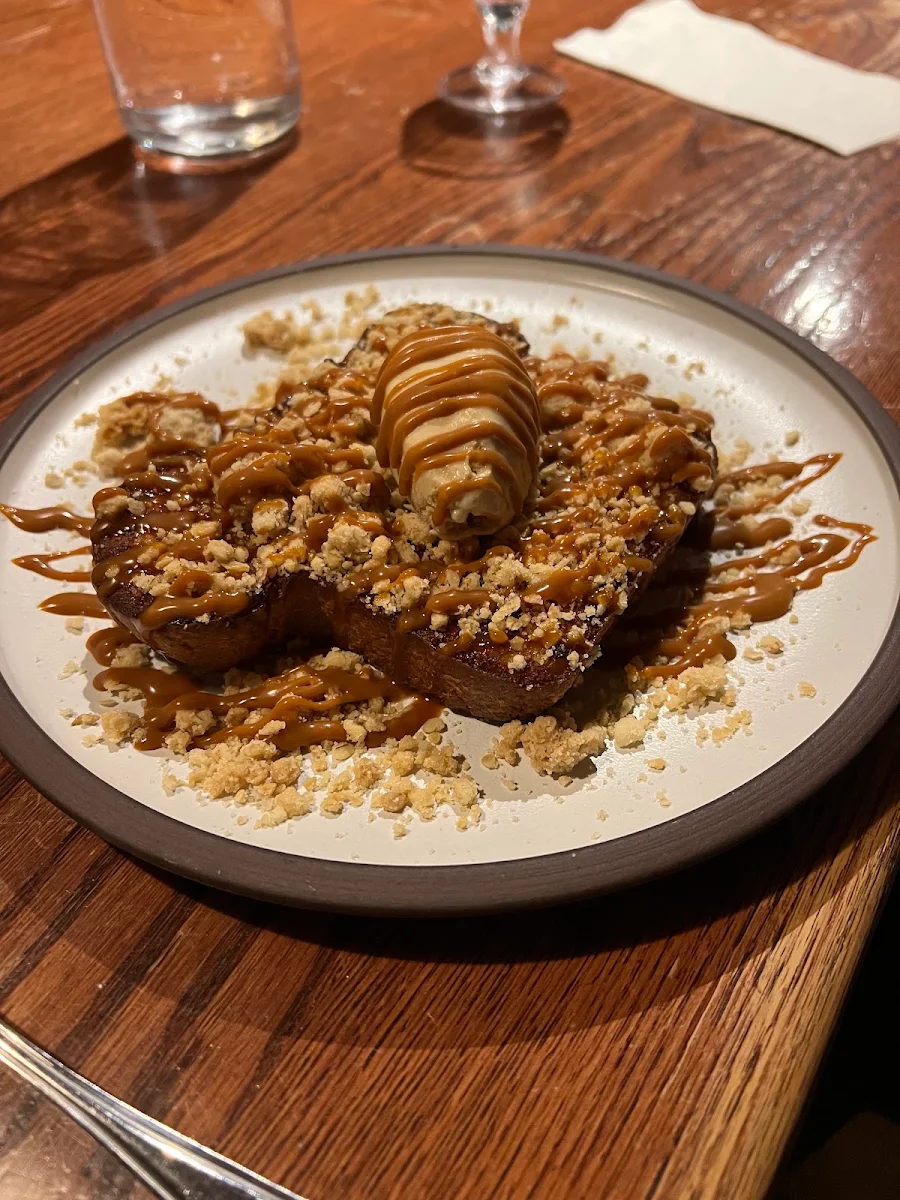 Brioche French Toast Maple Syrup Ice Cream and Fleur De Sel Caramel