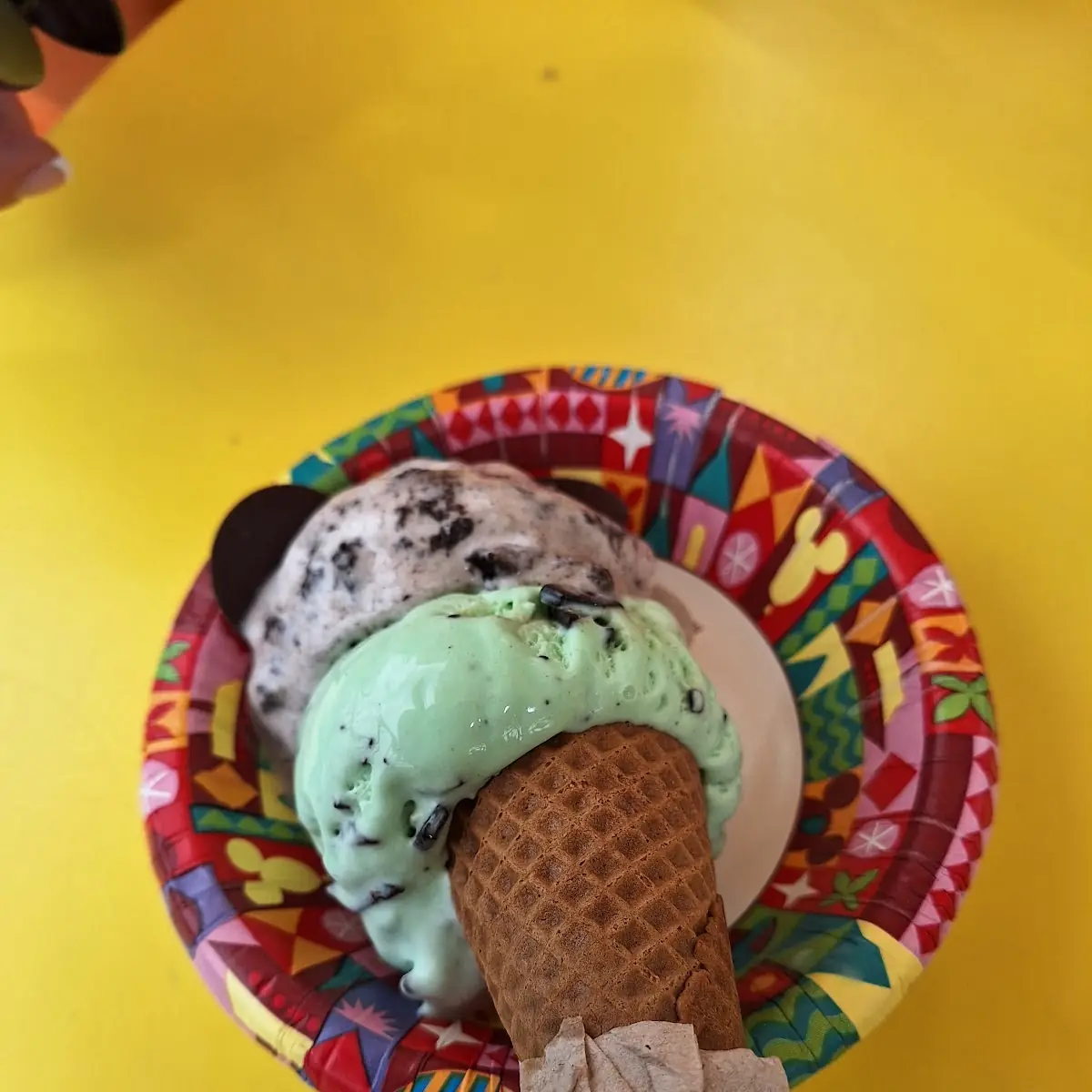 Double-Scooped Ice Cream Cone