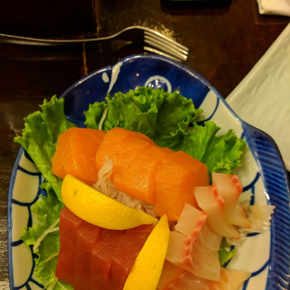 Tuna Sashimi Salmon Sashimi Red Snapper Sashimi