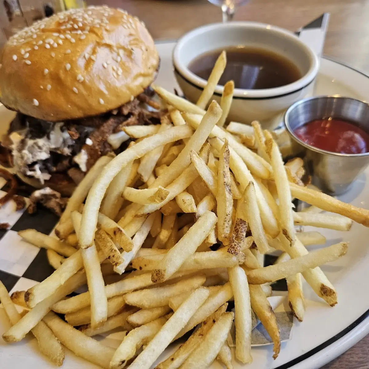 French Dip Sandwich with Fries